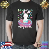 Cute bunny with easter celebration kid Unisex