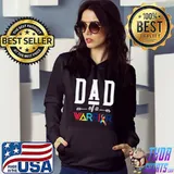Dad Of A Warrior Autism Awareness Women's Auntie T-shirt