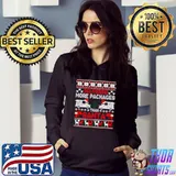 Delivering More Packages Than Santa - Postal Ugly Sweater T-shirt
