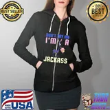 Don't Try Me I Am A Jackass Funny Donkey Halloween Costume T- Full Zip Hooded