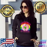 Easily distracted by donuts retro rainbow T-Shirt