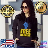 Free Ukraine Stand With Ukraine Ukrainian Flag T-Shirt