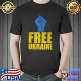 Free Ukraine Stand With Ukraine Ukrainian Flag T-Shirt Unisex