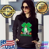 Full Of Shenanigans Jack Russell Terrier Dog St Patricks Day T- Hoodie