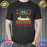 Funny Crappie Fishing Ugly Christmas Sweater T-shirt