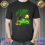 Funny Shamrock Leaf Doberman Pinscher Dog St Patricks Day T-Shirt Unisex