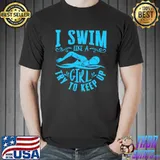 Funny Swimming Lover Graphic for Women and Girls Swimmer T-Shirt Unisex