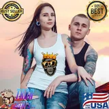Gorilla King With Crown Silverback Crazy Wild Gorilla Ape T-Shirt Tank Top