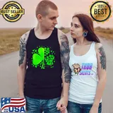 Green Leaf Clover Paw Shirt Tank Top