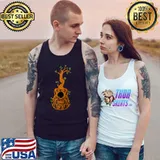 Guitar Nature Forest Music Acoustic Guitar Tree of Life T- Tank Top