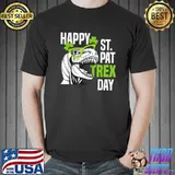 Happy St Pat-rex Day Funny Toddler Kids Dino Saint Patricks T-Shirt Unisex