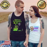 Happy St. Patrick’s Day Patrick Gold Grass Black Labrador Pup Shirt Tank Top