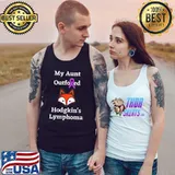 Hodgkins Lymphoma Awareness Fox Lover Aunt Cancer Survivor T- Tank Top