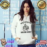 Hot Easily Distracted Dog And Hockey Shirt