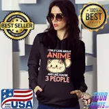 I Only Care About Anime Funny Otaku Fan Japanese Manga Premium T-Shirt