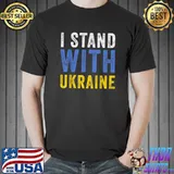 I Stand With Ukraine Stop Putin Stop War Support Ukraine T-Shirt Unisex
