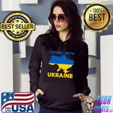 I Stand With Ukraine, Ukrainian Flag Clay Support Ukraine T-Shirt