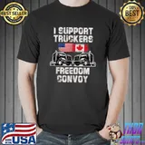 I Support Truckers Freedom Convoy 2022 T-Shirt Unisex