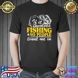 If It Involves Fishing & No People Count Me In Funny Fishing T-Shirt Unisex