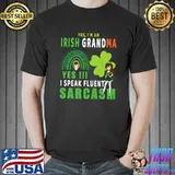 I'm An Irish Grandma St Patrick's Day Women Shamrock Gifts Premium T-Shirt Unisex