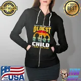 I'm The Oldest Child I Make The Rules Funny Sibling Outfit T- Full Zip Hooded