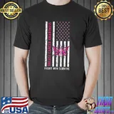 In October We Wear Pink Breast Cancer Awareness Football T- Unisex