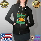 It's St Patricks Day & My 20th Birthday Party Irish Clover T-Shirt Full Zip Hooded
