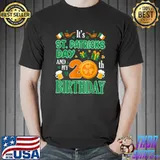 It's St Patricks Day & My 20th Birthday Party Irish Clover T-Shirt Unisex