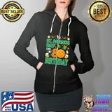 It's St Patricks Day & My 80th Birthday Party Irish Clover T- Full Zip Hooded