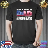 Just a regular dad trying not to raise liberals father's day Unisex