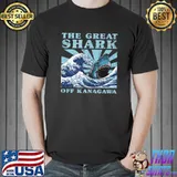 Kawaii Japanese Great Wave Great Shark Cute Japan Anime Premium T-Shirt