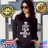 Keep calm and wordle on shirt