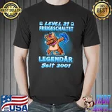Level 21 Freigeschaltet Legendär Seit 2001 Gamer Birthday Premium T-Shirt Unisex