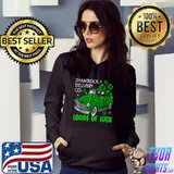 Loads of Luck Shamrock Buffalo Plaid Truck St. Patrick Day T-Shirt