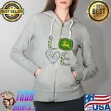 Love john deere tractor Full Zip Hooded