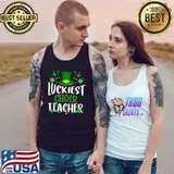 Luckiest Choir Teacher St Patricks Day Leprechaun T- Tank Top