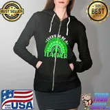 Lucky to be a teacher rainbow teacher st patricks day Full Zip Hooded