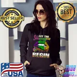 Mardi Gras Lips Outfit Costume Women Let Shenanigans Begin T-Shirt