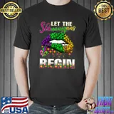 Mardi Gras Lips Outfit Costume Women Let Shenanigans Begin T-Shirt Unisex