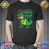Mardi Grawr Dino Jester Outfit, Mardi Gras T Rex Kids Boys T-Shirt Unisex