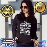 Mens I'm A Proud Father In Law Of A Freaking Awesome Daughter T-Shirt