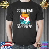Mens Scuba Diving Gift for Men Suba Diver Fathers Day Diving Dad Premium T-Shirt Unisex