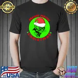 Meow meow funny christmas pajama funny cat Xmas santa hat T- Unisex
