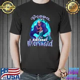Mermaid Poppa Of The Birthday Matching Family T- Unisex