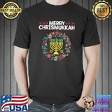 Merry Chrismukkah 2021 Happy Hanukkah Christmas Santa T-shirt