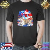 Munchkin Cat 4th of July Patriotic American Kitten T- Unisex