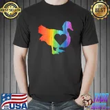 Muscovy Duck Retro Love Heart Duck Lover Pet Owner T- Unisex