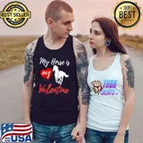 My Horse Is My Valentine Love Funny Women Valentine's Day T- Tank Top