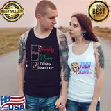 Naughty Nice Gonna Find Out Funny Christmas Santa Hat Candy T- Tank Top