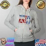 Normal Is A Myth No One Is Normal Full Zip Hooded